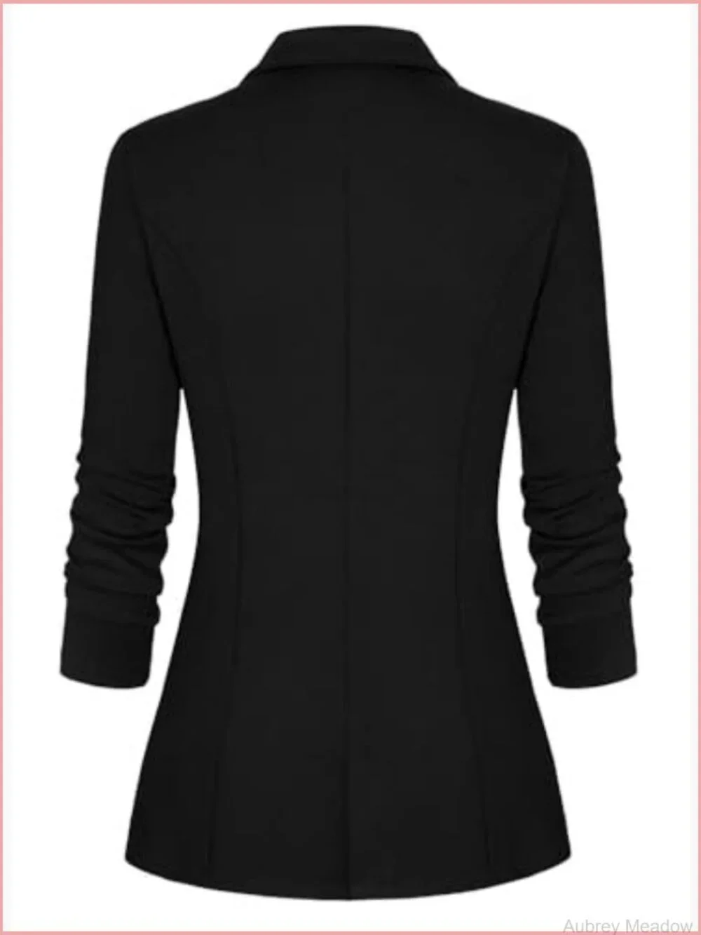 Long Sleeve Open Front Blazer Cardigan Work Jacket with Pockets